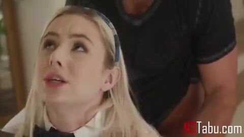 Teen In School Uniform Bound To A Chair And FUCKED By Stepbrother