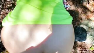 Took a side trail on our hike so I could get him to bend me over. Somehow we didn’t get caught ????????