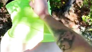 Doggy Style: Took a side trail on our hike so I could get him to bend me over. Somehow we didn’t get caught ♥️♥️♥️♥️ #3